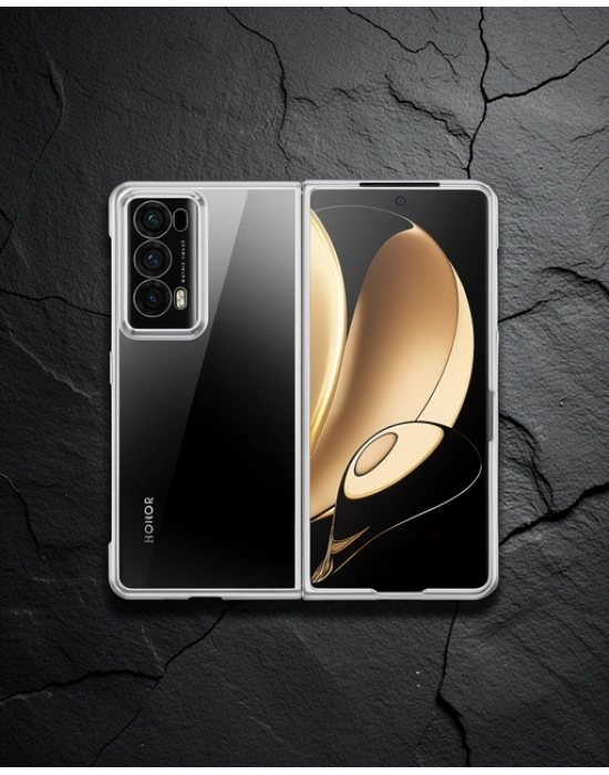 Huawei Honor Magic V2 Kılıf Jasper Kapak - Gümüş