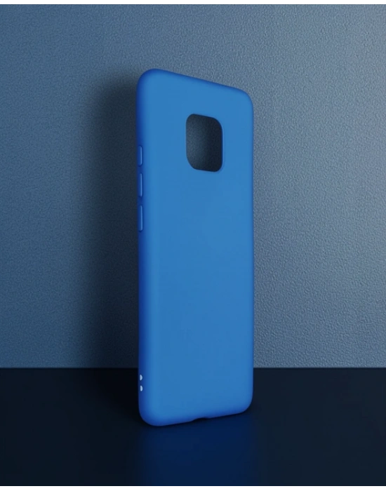Huawei Mate 20 Pro Kılıf First Silikon - Mavi
