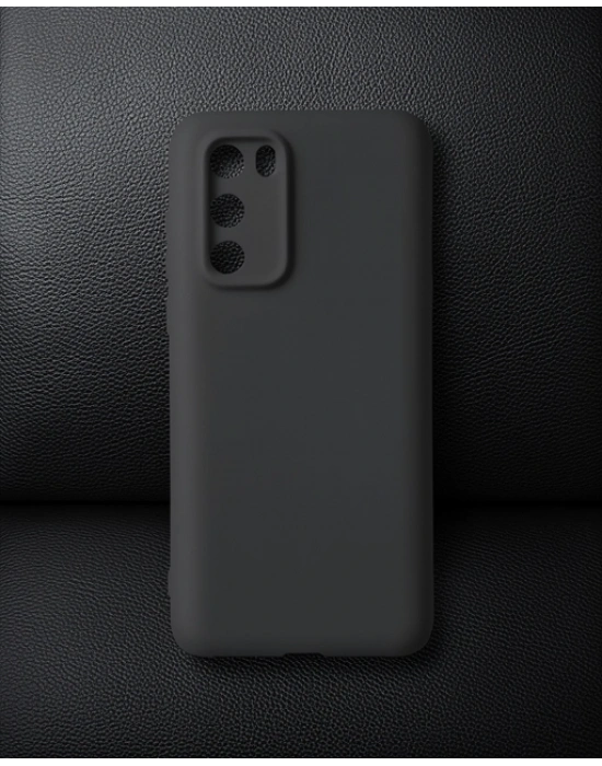 Huawei P40 Kılıf First Silikon - Siyah