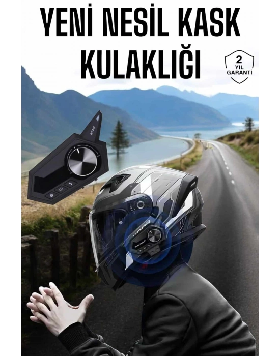 Intercom Kask Kulaklığı ANC Özelliği Yüksek Ses Kaliteli Bluetooth Kulaklık