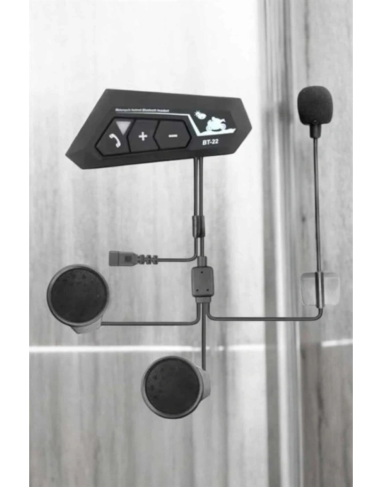 İnterkom Intercom Kask Kulaklık Bt22 Bluetooth Motosiklet Kulaklık 5.0 Bluetooth