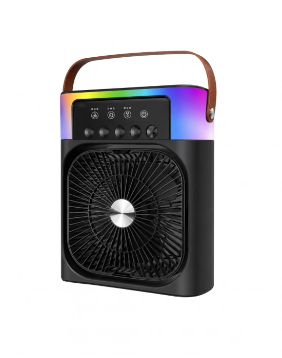 Işıklı Fan 5005 Siyah