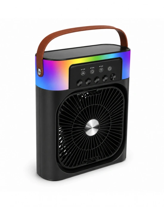 Işıklı Fan 5005 Siyah