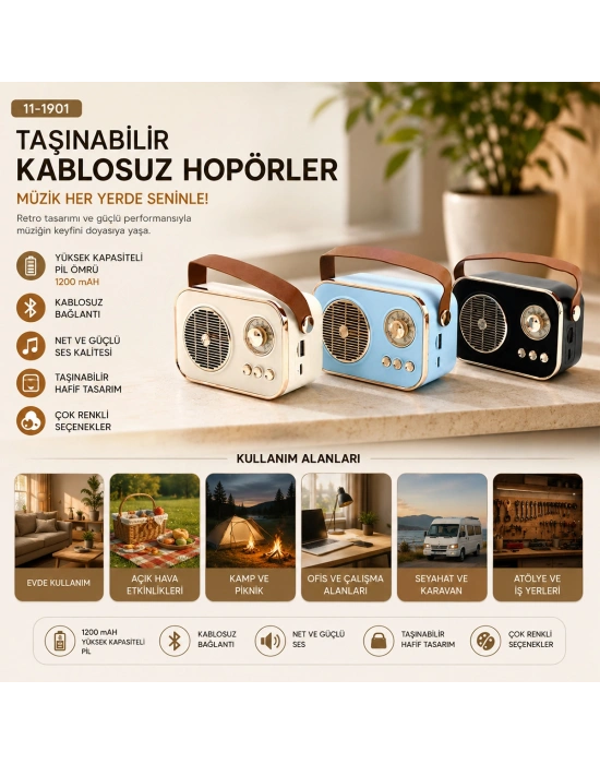Işıklı Kablosuz Bluetooth Hoparlör USB/TF 5V