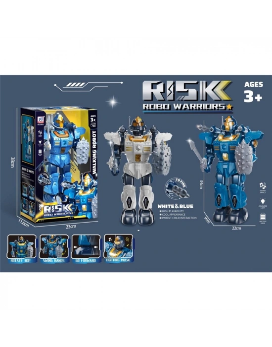 Işıklı Müzikli Roket Atan Robot