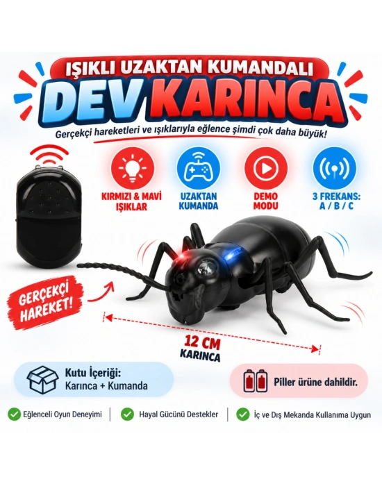 Işıklı Uzaktan Kumandalı Dev Karınca