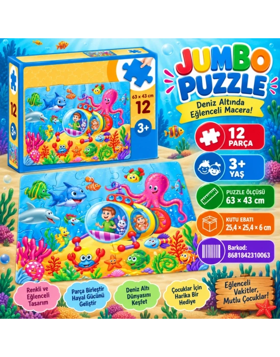 Jp 31006 Jumbo Puzzle 12 Parça