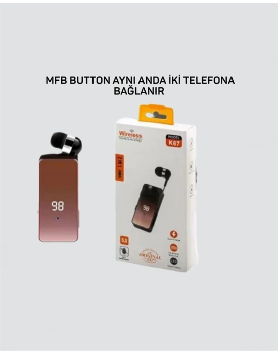 K67 Makaralı Kulaklık