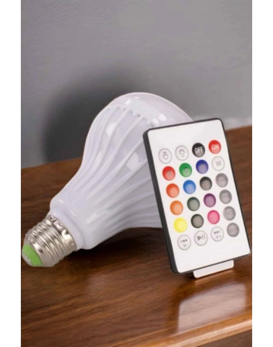 Kablosuz Bluetooth Hoparlör Led Lamba