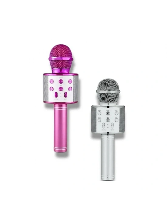 Kablosuz Hoparlörlü Bluetooth Karaoke Mikrofonu