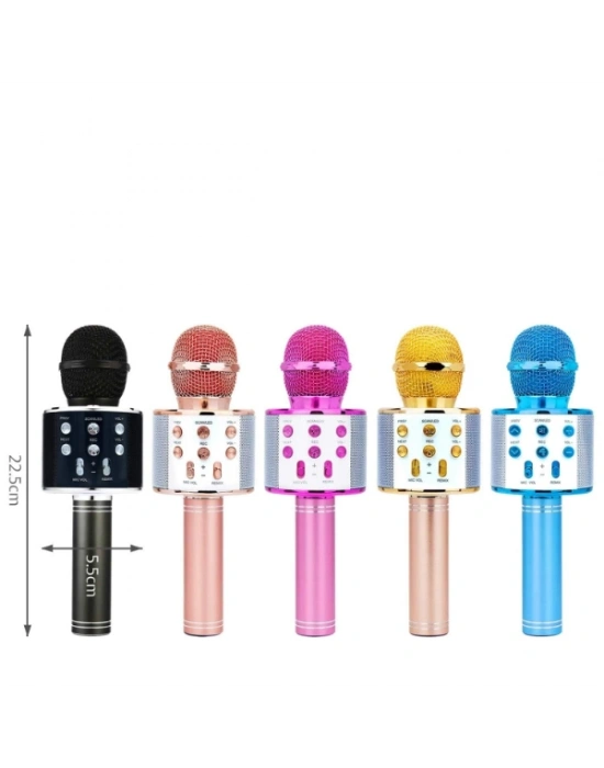 Kablosuz Hoparlörlü Bluetooth Karaoke Mikrofonu