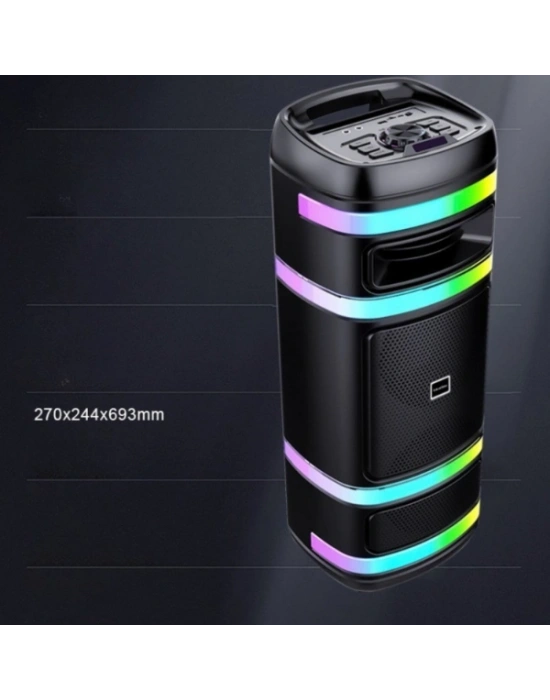 Kablosuz Mikrofonlu Hoparlör - Party Box Speaker