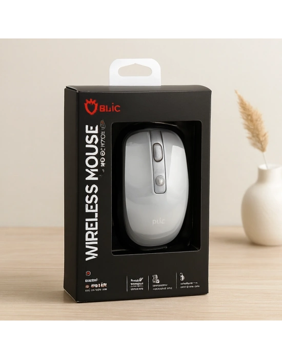 Kablosuz Mouse 1600 DPI Beyaz