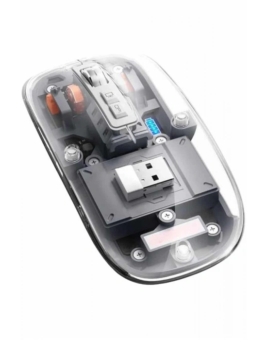 Kablosuz Mouse Fare Şarjlı Bluetooth Wireless Çift Modlu Sessiz