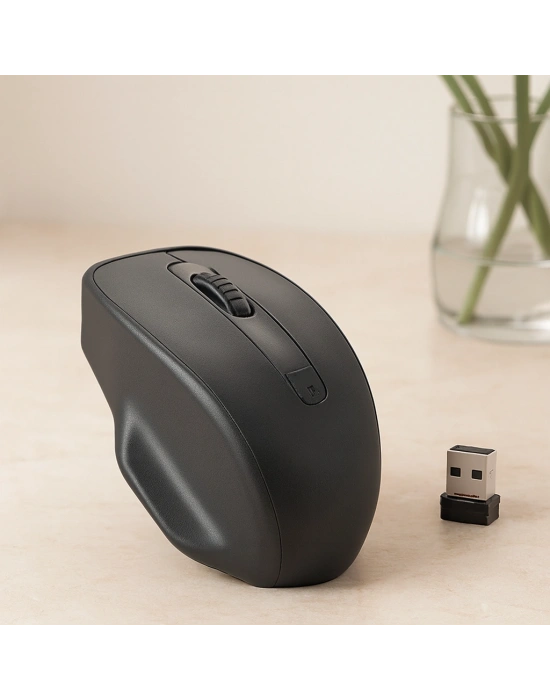 Kablosuz Optik Mouse 1600 DPI USB Alıcılı AA Pil