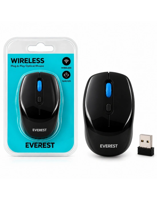 Kablosuz Optik Mouse Siyah Lacivert