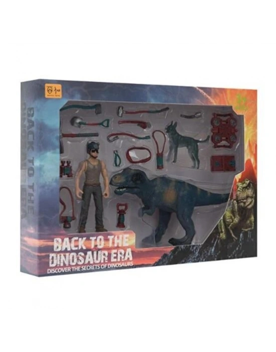Kadın Figürlü Dinozor Set