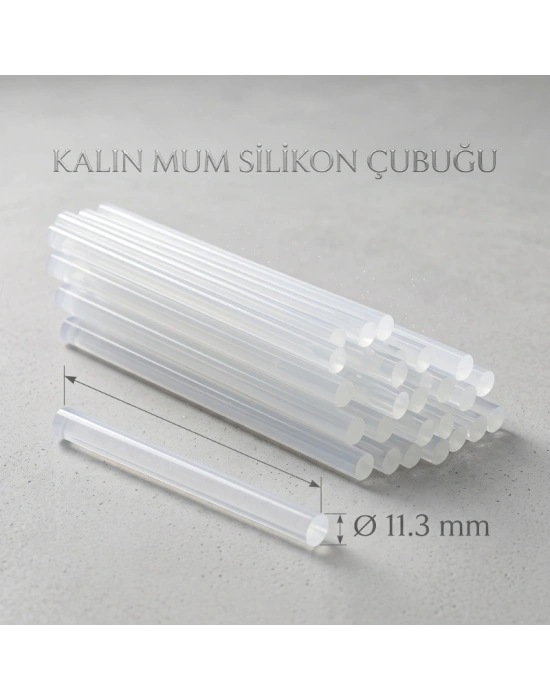 Kalın Mum Silikon Çubuğu - 11.3 mm - 1 Kilogram