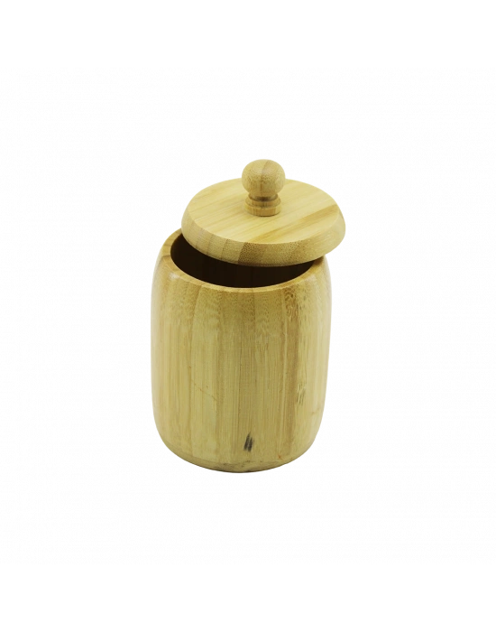 Kapaklı Ahşap Bambu Şekerlik 7.5 x 8.5 cm