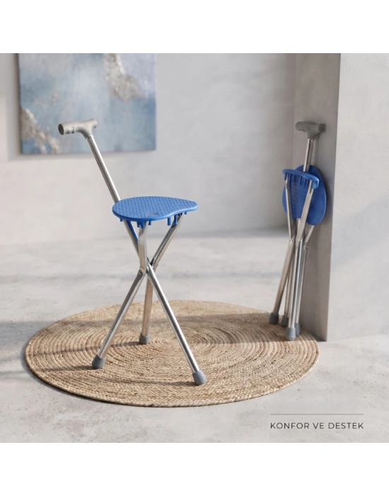 Katlanabilir Baston Sandalye - Oturaklı - 88 cm