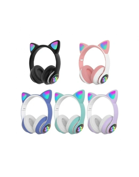 Kedi Figürlü Bluetooth Kulaklık