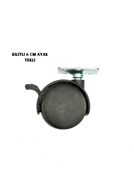 Kilitli 6CM Ayak Tekli