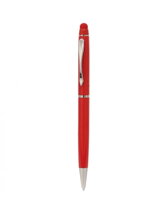 Kırmızı Touchpen Metal Kalem