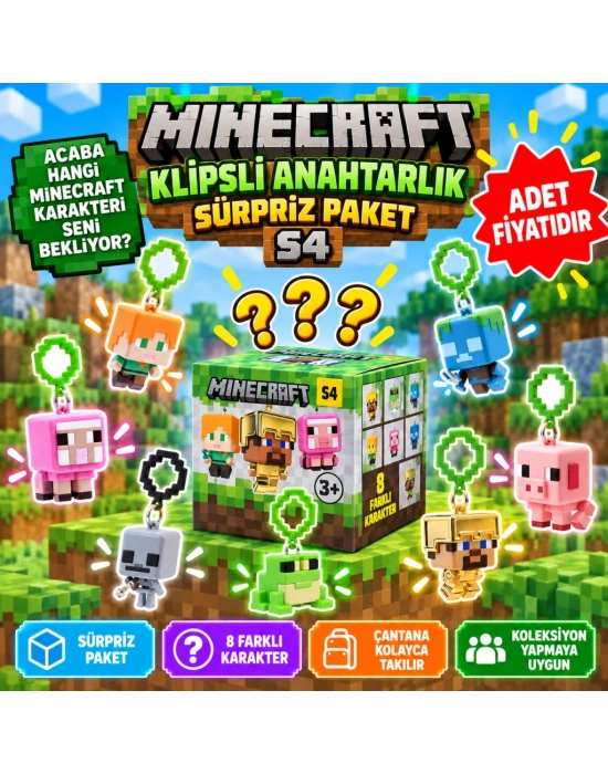 Klipsli Anahtarlık Sürpriz Paket S4