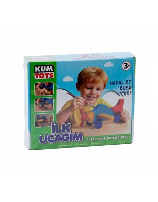 KM5869 İlk Uçağım Ahşap Boyama Seti
