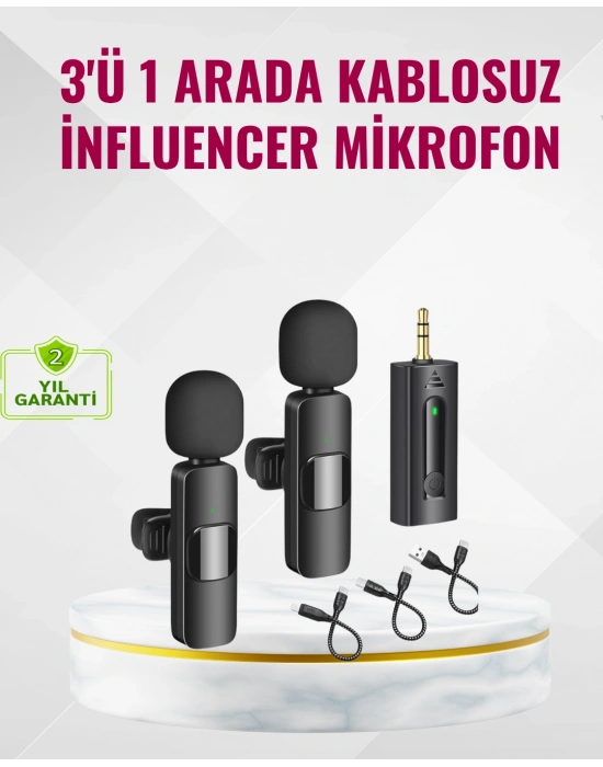 Küçük Boyutlu Mikrofon - 8 Saat Kullanım