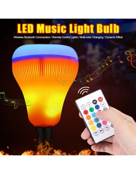 Kumandalı Bluetooth Hoparlör Ampul LD-37