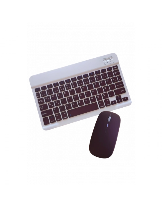 KYB71 Kablosuz Türkçe Q Klavye Mouse Set - Bordo