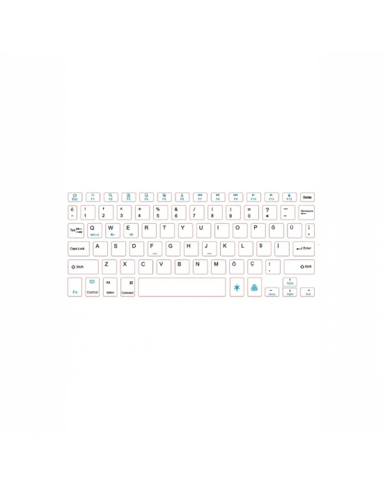 KYB71 Kablosuz Türkçe Q Klavye Mouse Set - Siyah