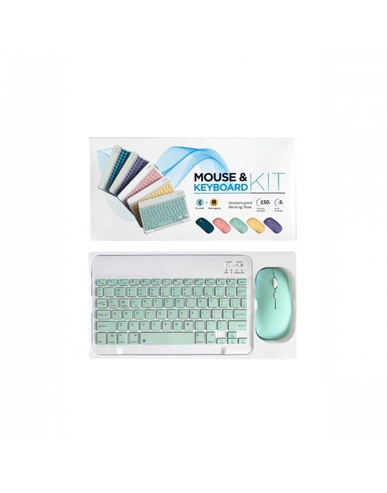KYB71 Kablosuz Türkçe Q Klavye Mouse Set - Siyah