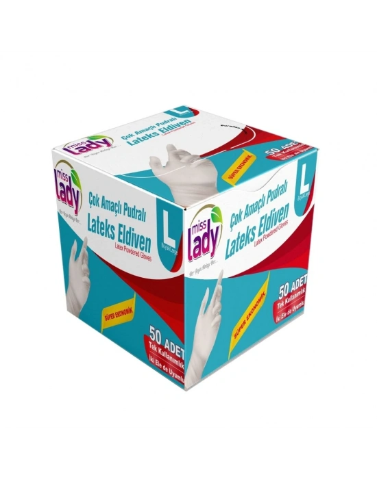 Lateks Eldiven L 50li