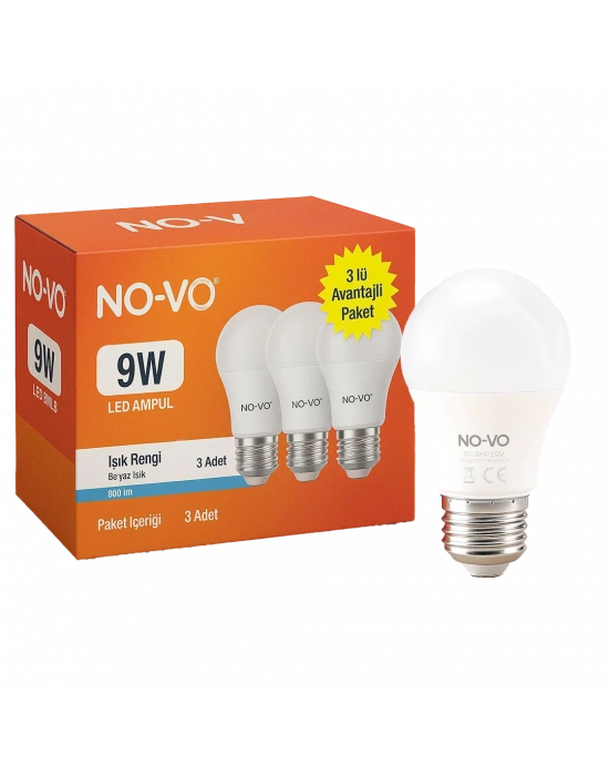 LED Ampul E27 9W 6500K 806lm