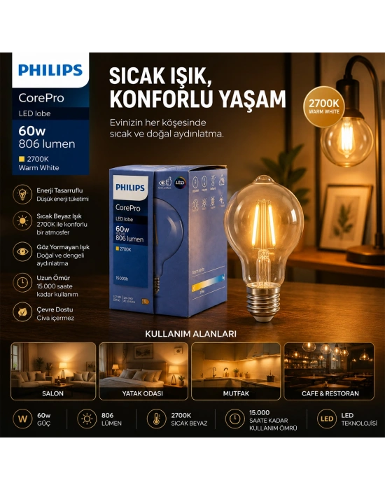 LED Filament Cam Ampul E27