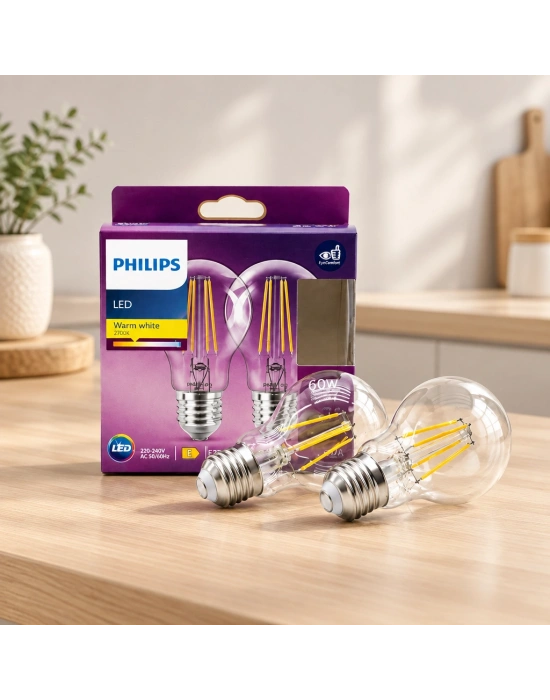 LED Filament Rustik Ampul E27 7W 806 Lumen Cam Gövde