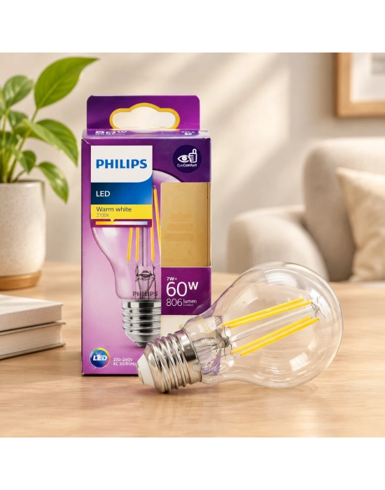 LED Filament Rustik Ampul E27 7W Cam Gövde