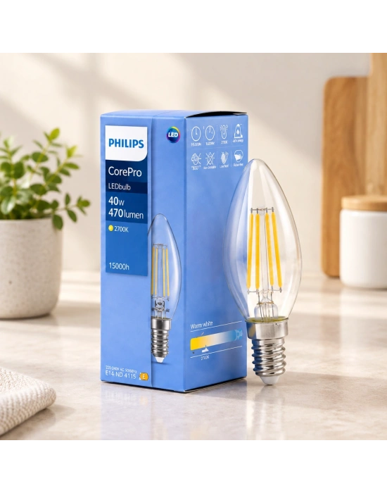 LED Filament Rustik Cam Ampul 470 Lumen