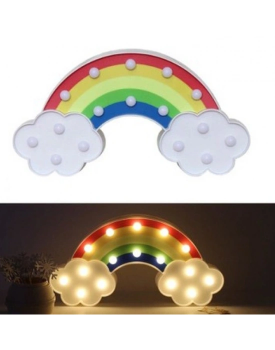 Led Işıklı Gökkuşağı Gece Lambası