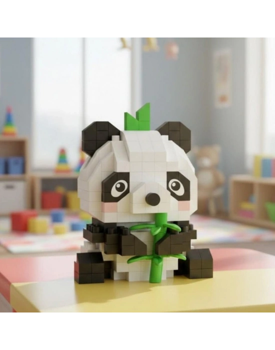 LZ-8633 Panda 170 Parça Block Oyuncak-mini Poşet