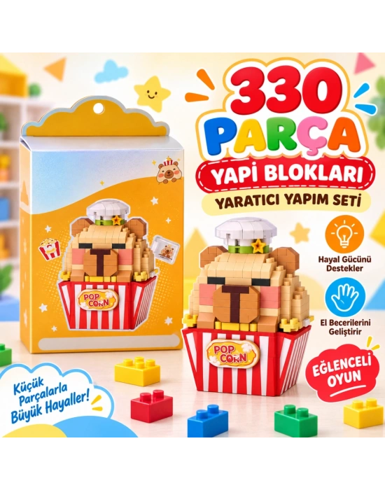 LZ-8876 Popcorn Model 330 Parça Block Oyuncak