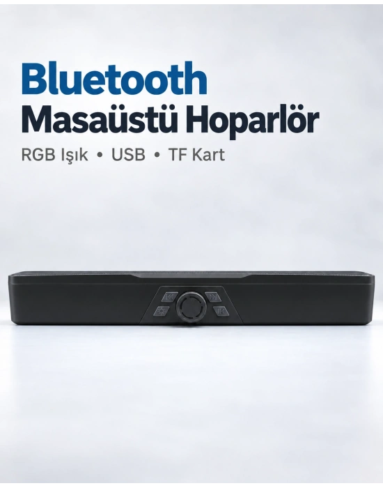 Masaüstü Soundbar Hoparlör Siyah