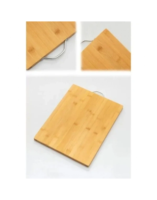 Metal Saplı Bambu Kesim Panosu