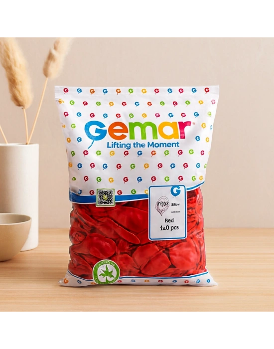 Metalik Kırmızı Balon 100lü