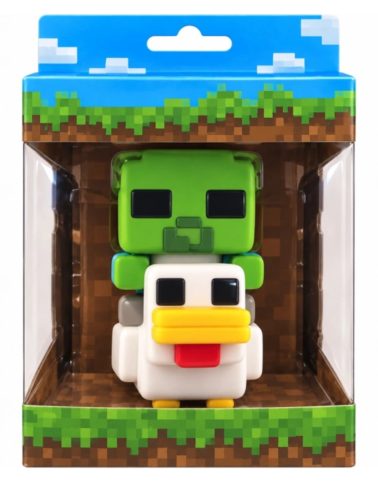 Minecraft Softeez Chicken Jockey Figür