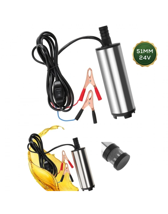 Mini Akaryakıt Pompası 24V 51mm