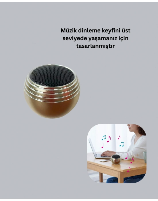 Mini Speaker Yuvarlak