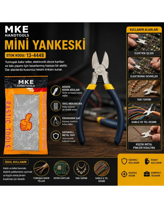 Mini Yaylı Çelik Yan Keski